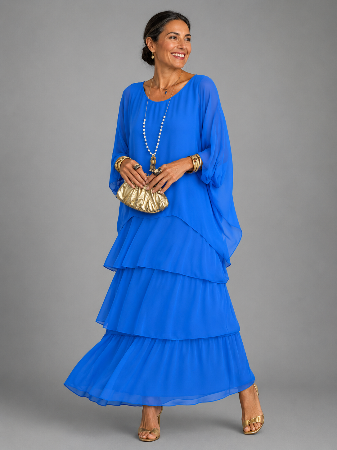 Lara | Vestido maxi elegante e fluido