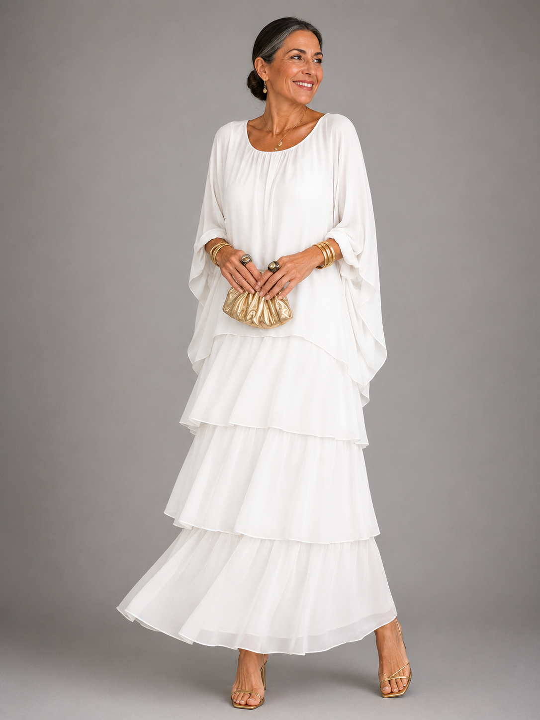 Lara | Vestido maxi elegante e fluido