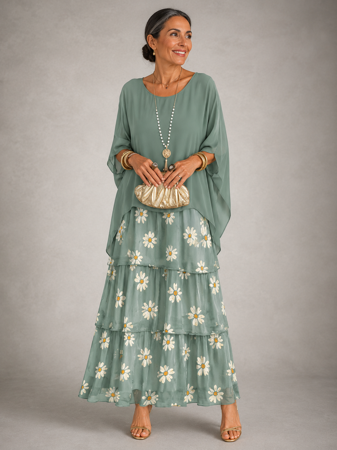 Lara | Vestido maxi elegante e fluido
