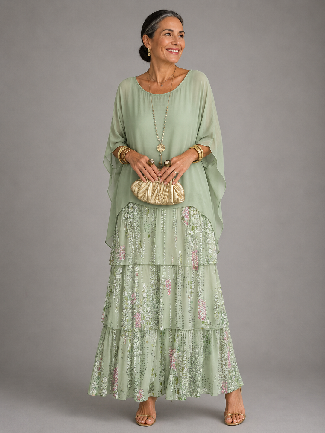 Lara | Vestido maxi elegante e fluido
