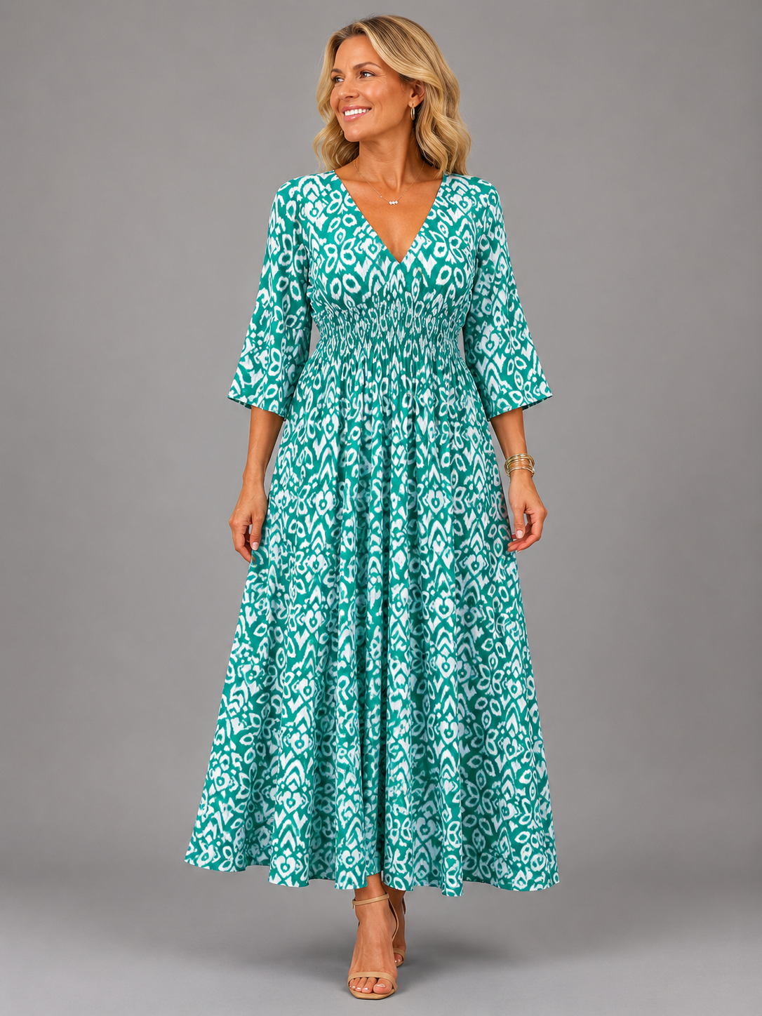 Althea™ | Vestido midi vaporoso de estilo bohemio
