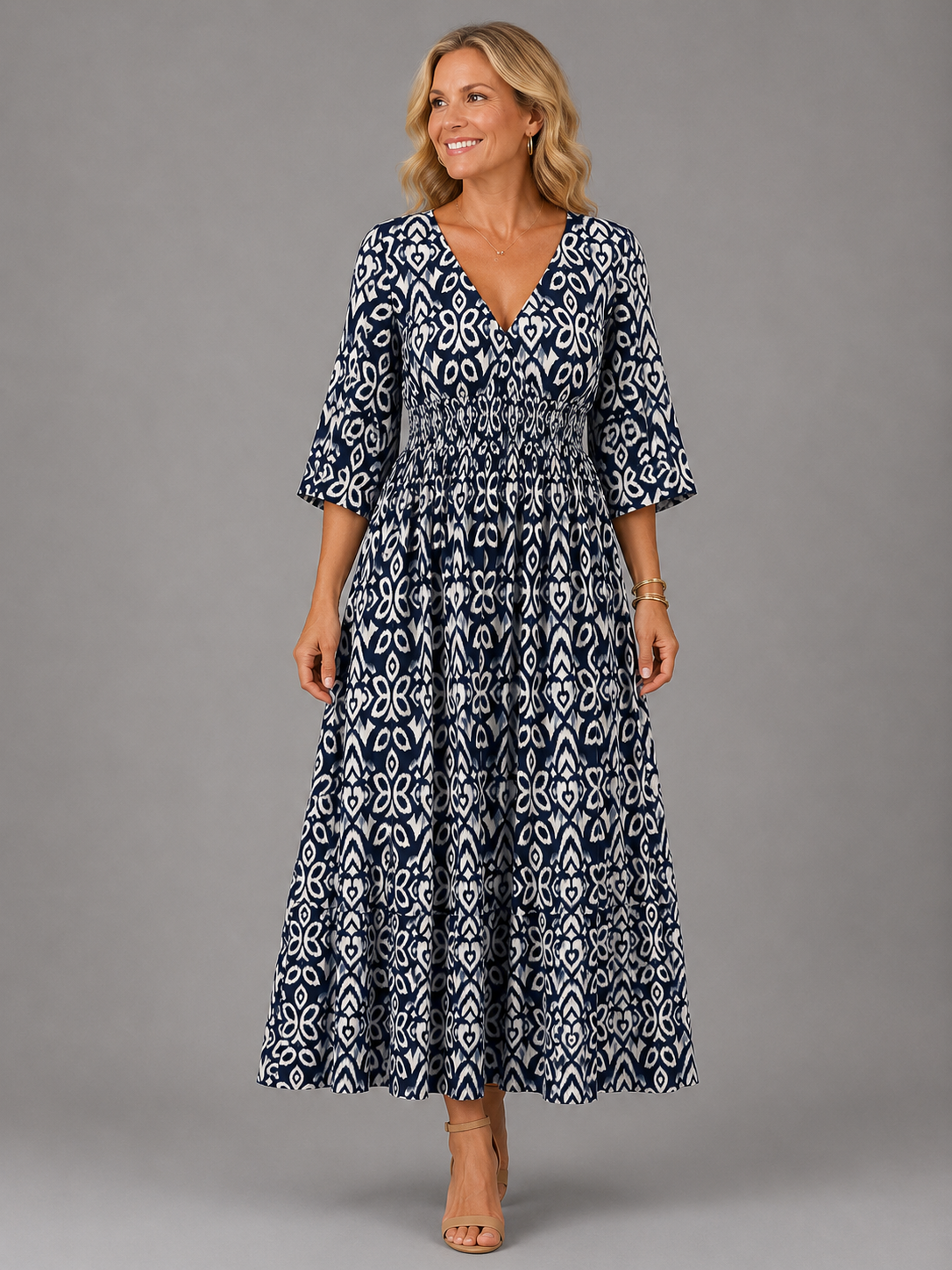 Althea™ | Vestido midi vaporoso de estilo bohemio