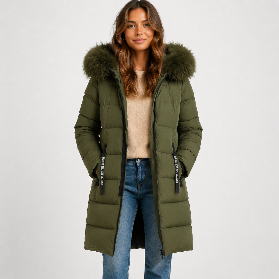 Heliora | Women Long Hooded Insulated Winter Parka