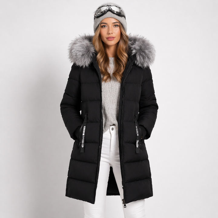 Heliora | Women Long Hooded Insulated Winter Parka