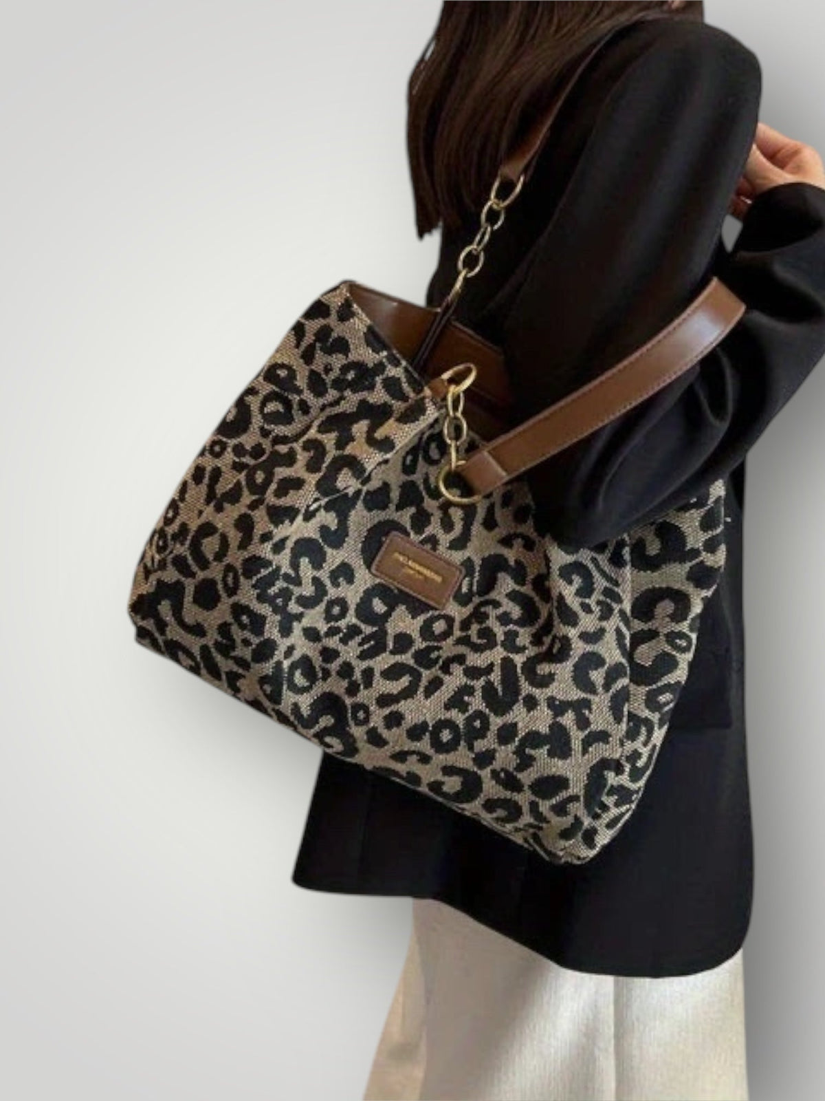 Leonara | Leopard Print Tote Bag