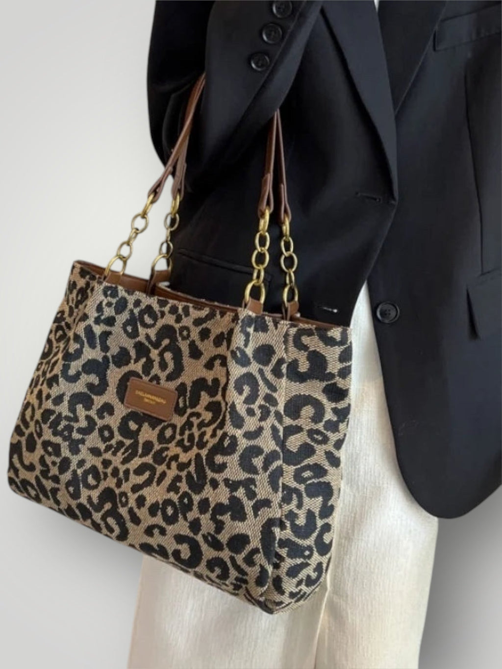 Leonara | Leopard Print Tote Bag