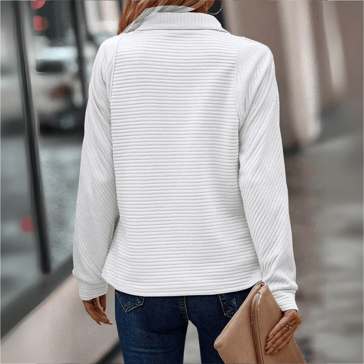 Jenica | Suéter chic con media cremallera