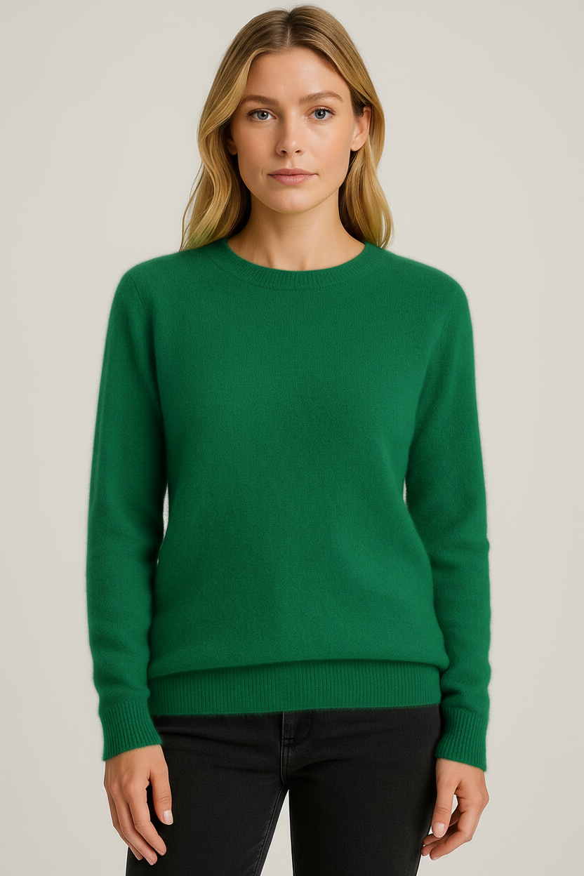 Elspeth | Women Classic Crewneck Cashmere Sweater