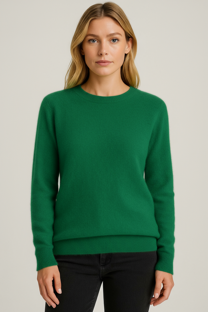Elspeth | Women Classic Crewneck Cashmere Sweater