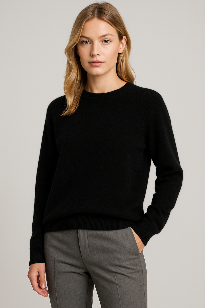 Elspeth | Women Classic Crewneck Cashmere Sweater