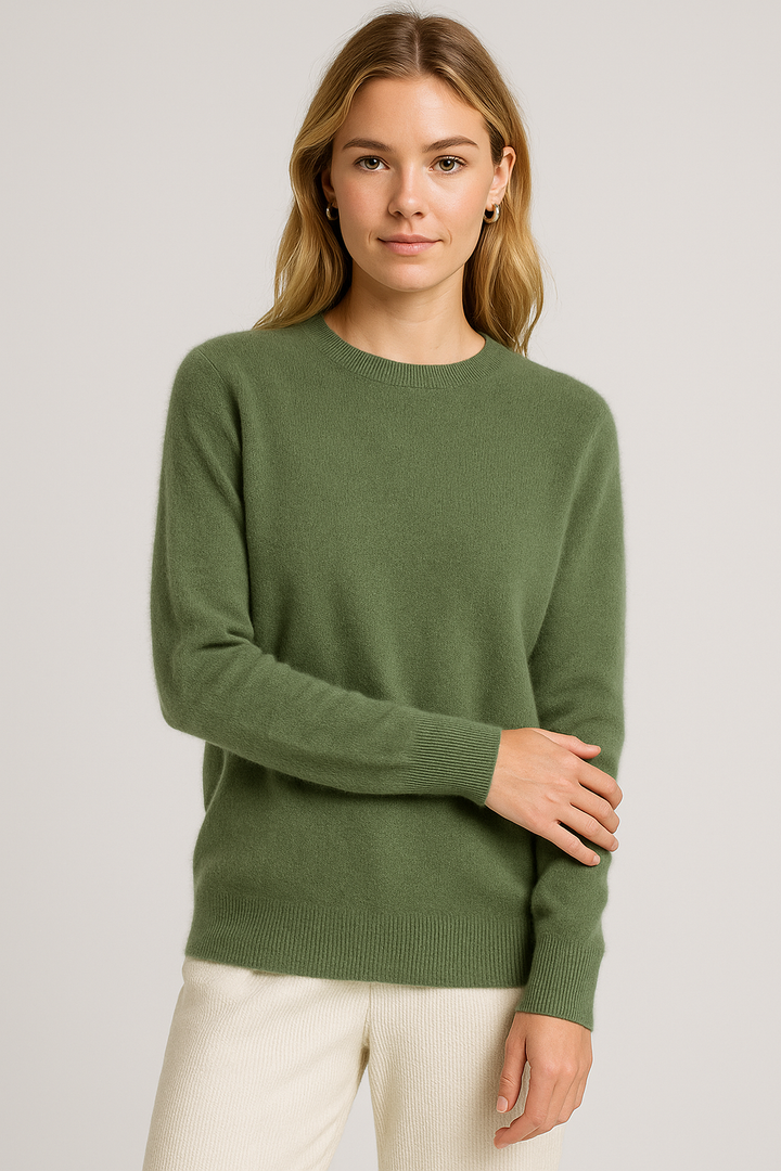 Elspeth | Women Classic Crewneck Cashmere Sweater