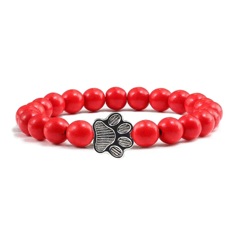 Bracelet with beaded paws
