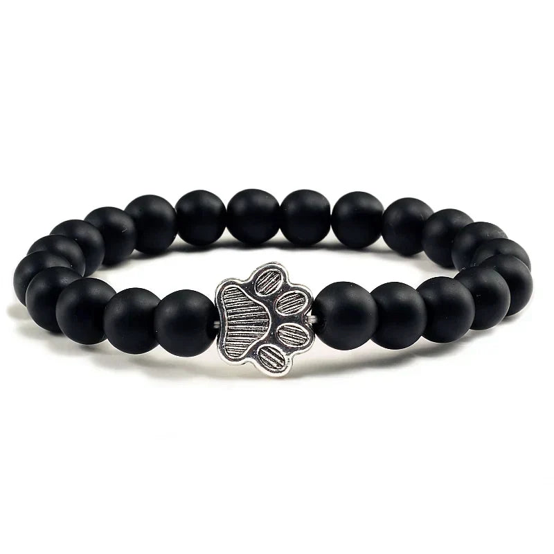 Bracelet with beaded paws