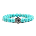 Bracelet with beaded paws