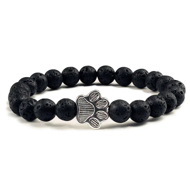 Bracelet with beaded paws