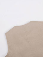 Conjunto de calça pantalona plissada com decote em V Lila