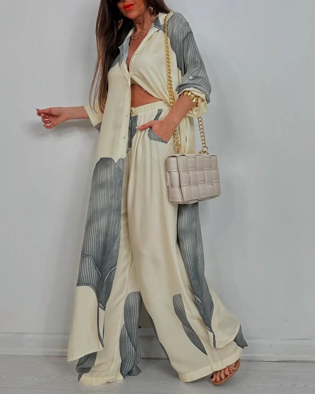 Conjunto de retalhos com decote em V Lila