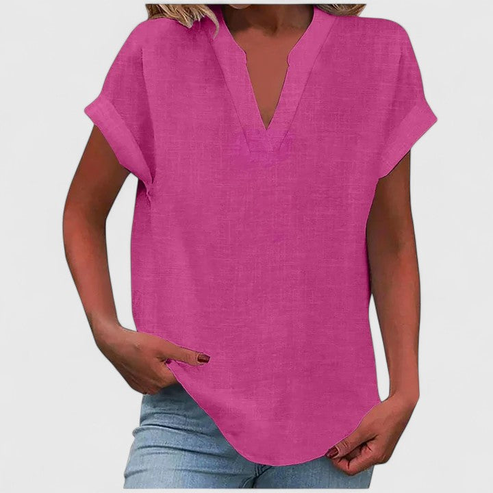 Xavinah | Blusa cómoda con cuello en V