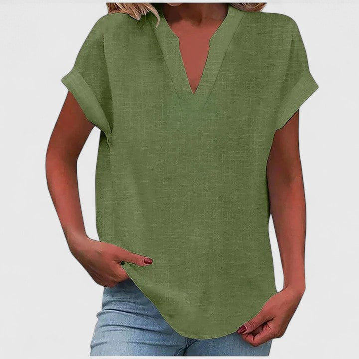 Xavinah | Blusa cómoda con cuello en V