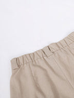 Conjunto de calça pantalona plissada com decote em V Lila