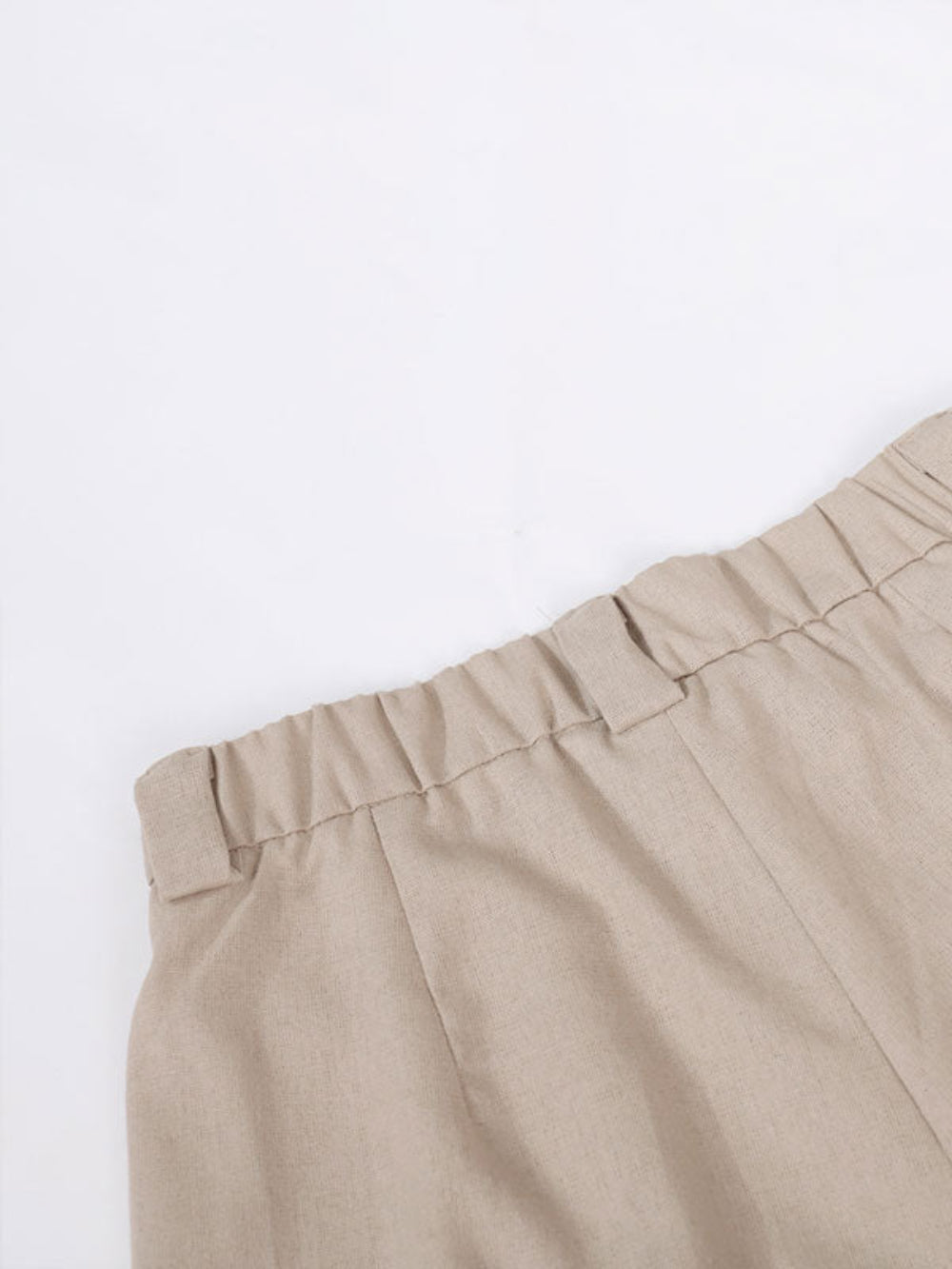 Conjunto de calça pantalona plissada com decote em V Lila