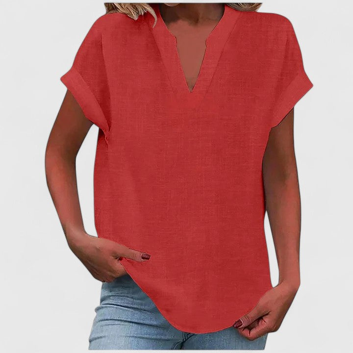 Xavinah | Blusa cómoda con cuello en V