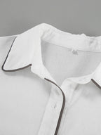 Conjunto de dos piezas de algodón y lino Dante