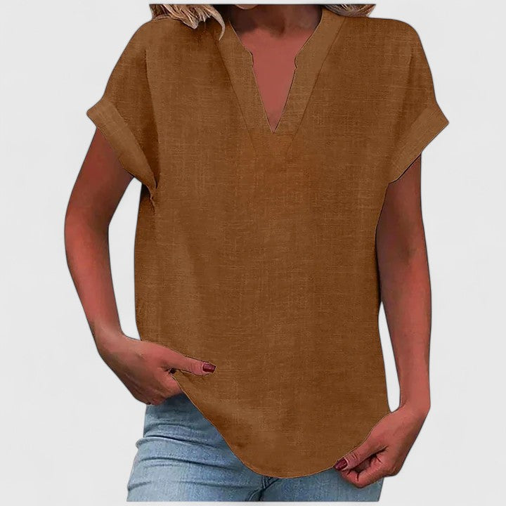 Xavinah | Blusa cómoda con cuello en V