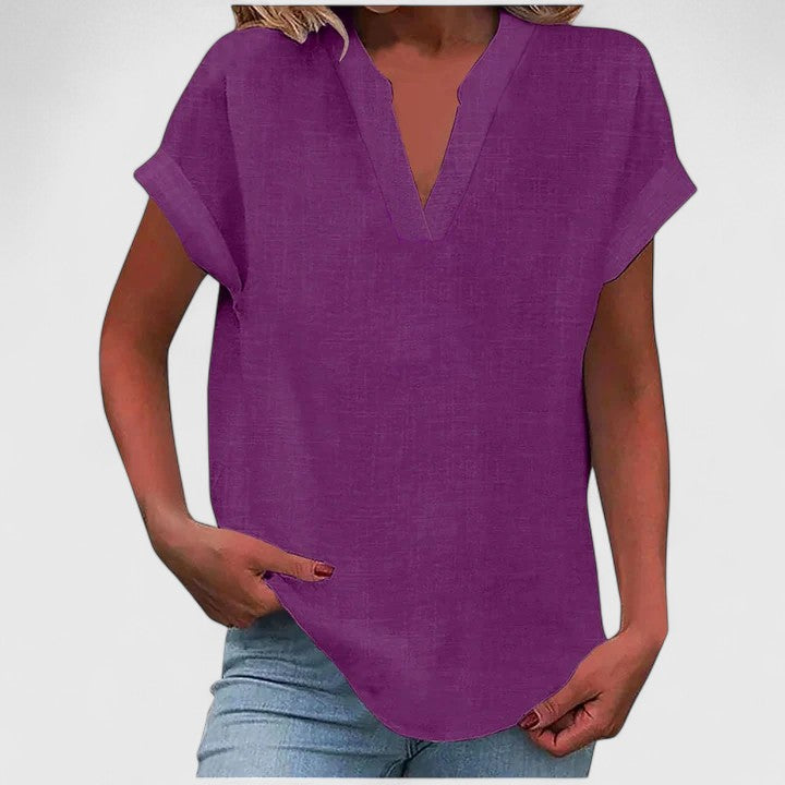 Xavinah | Blusa cómoda con cuello en V