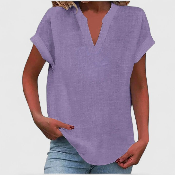 Xavinah | Blusa cómoda con cuello en V