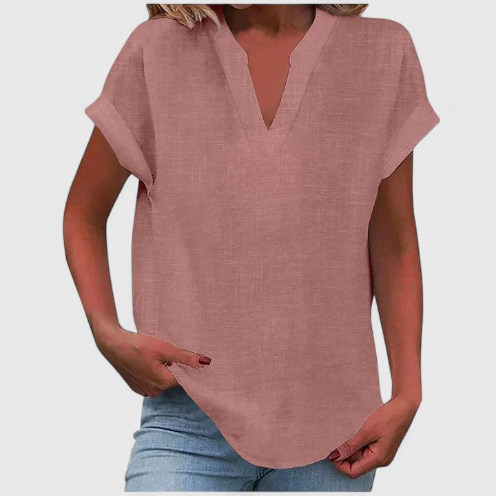 Xavinah | Blusa cómoda con cuello en V