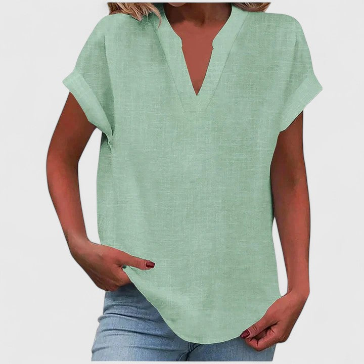 Xavinah | Blusa cómoda con cuello en V