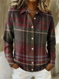 Emily™ – Blusa de cuadros con capucha