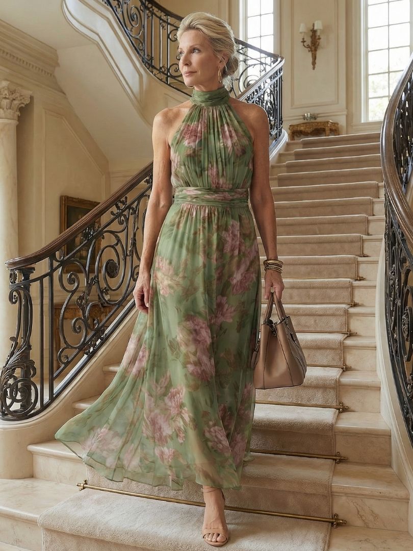 Mirelle | Vestido Midi Halter Franzido