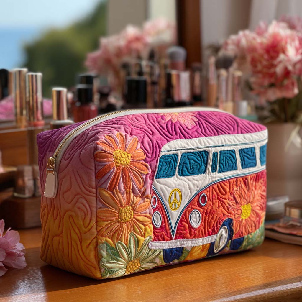Rosie | Nécessaire acolchoada de viagem retro