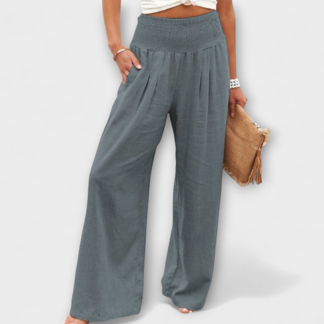 Thearya - Pantalones Anchos Casual