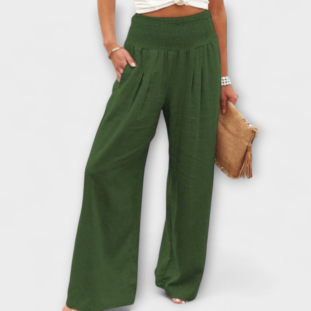 Thearya - Pantalones Anchos Casual