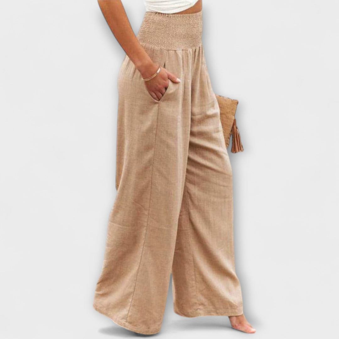 Thearya - Pantalones Anchos Casual