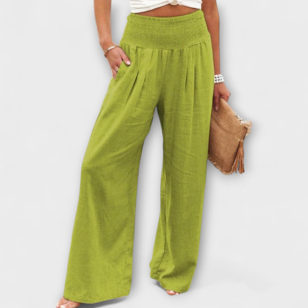 Thearya - Pantalones Anchos Casual