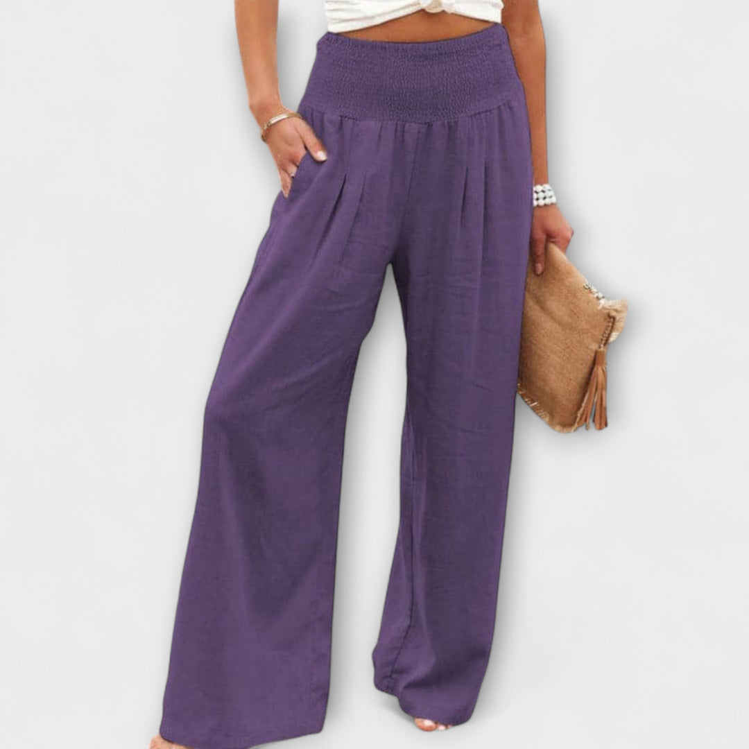 Thearya - Pantalones Anchos Casual
