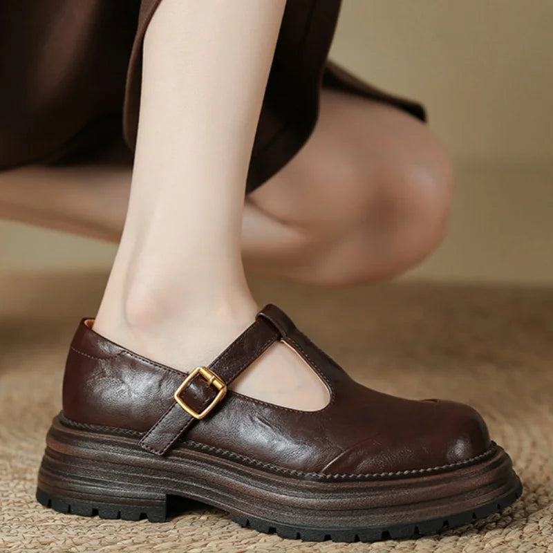 Mary Janes Farisse con Tira en T
