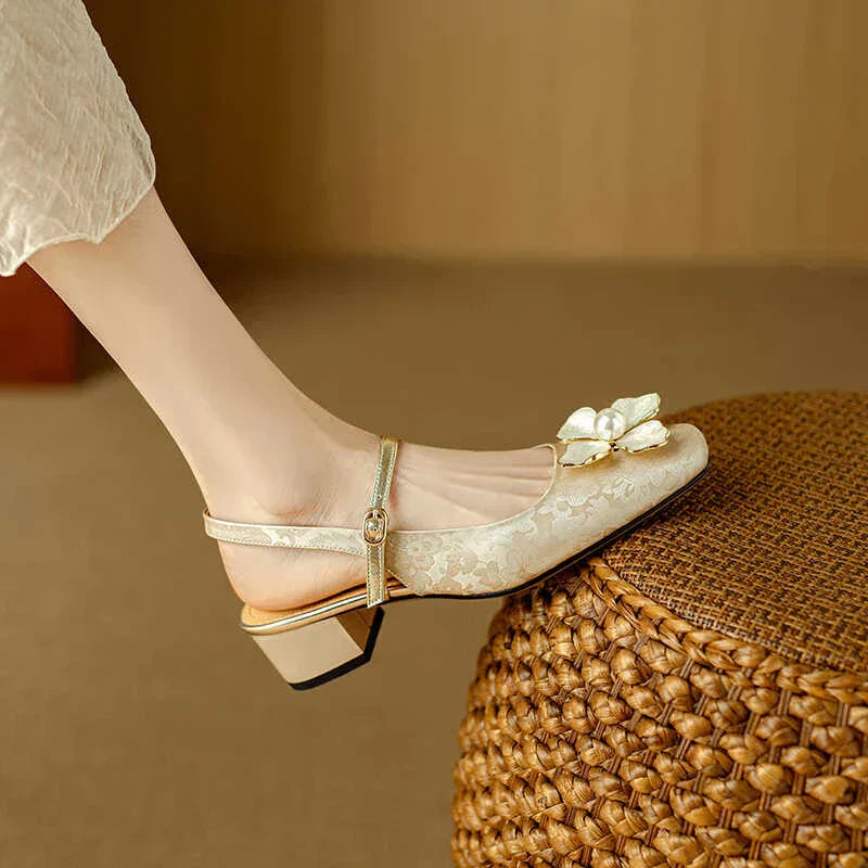 Scarpins Slingback Genine