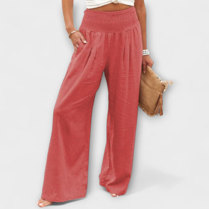 Thearya - Pantalones Anchos Casual