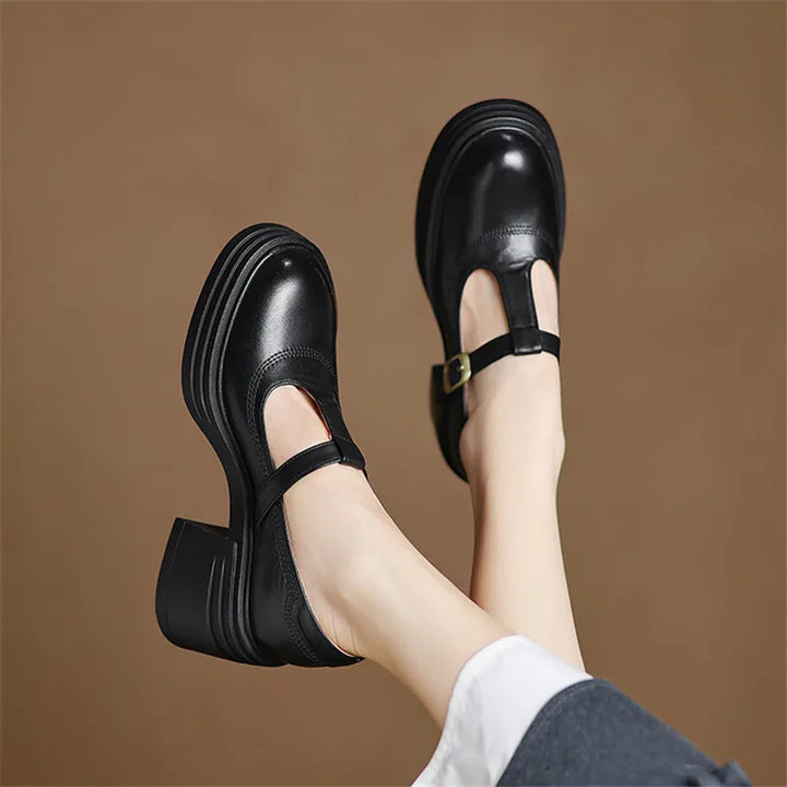 Zapatos Mary Janes Elvana de tacón grueso