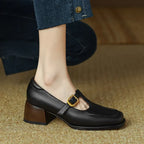 Sapatos com tira em T Ysolenne