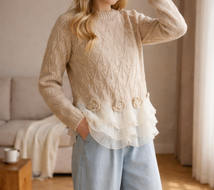 Taylor - Cardigan com Babados™