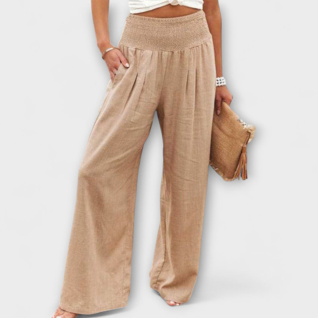 Thearya - Pantalones Anchos Casual
