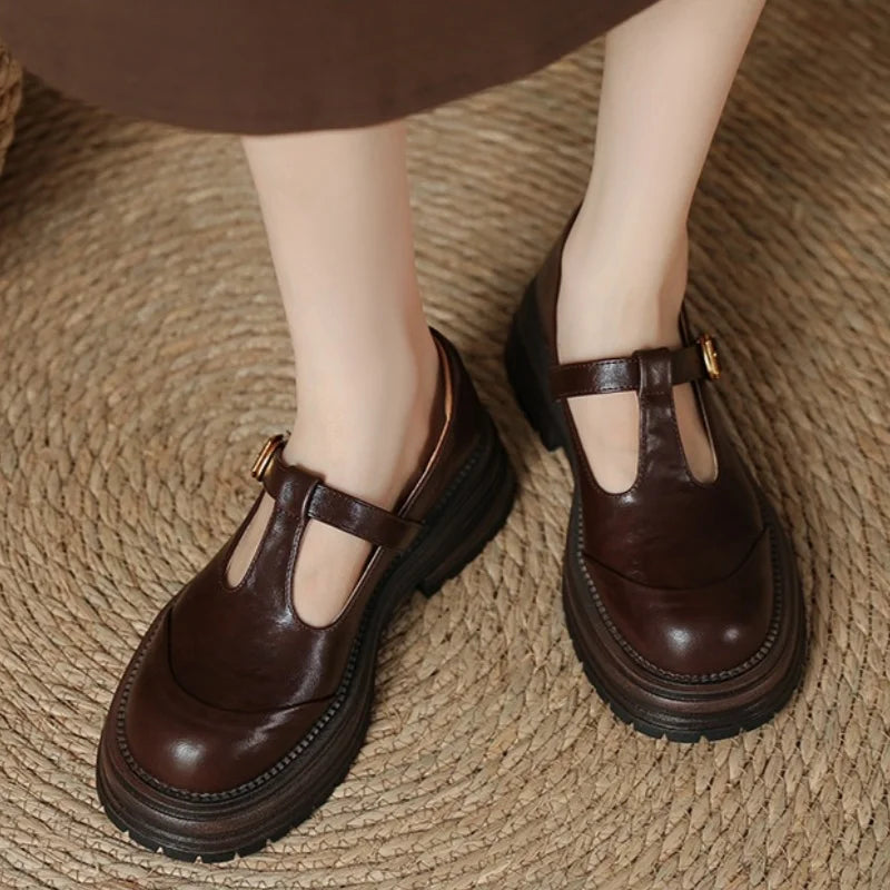 Mary Janes Farisse con Tira en T