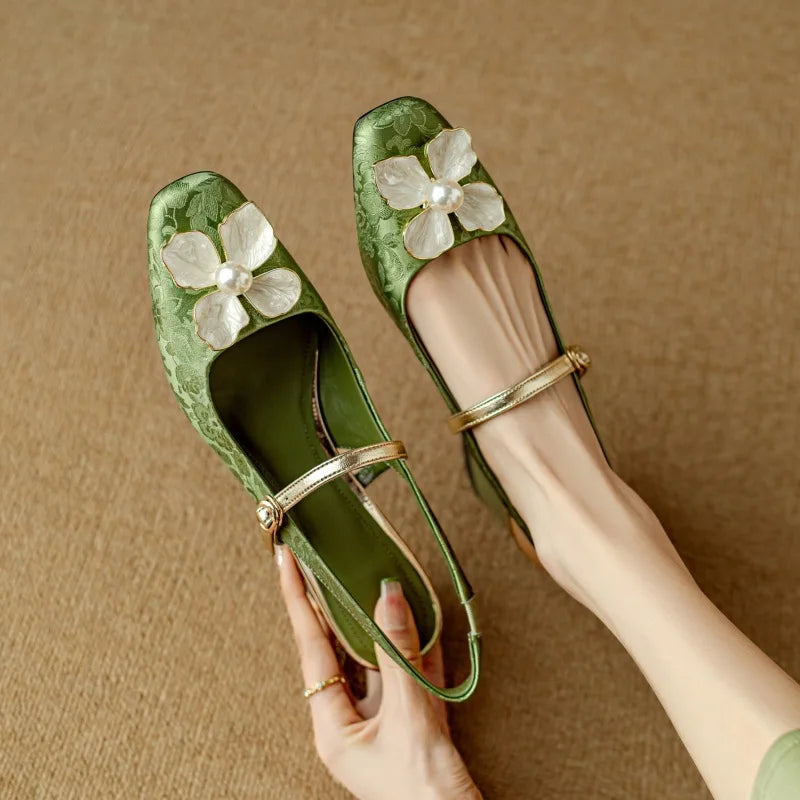 Scarpins Slingback Genine