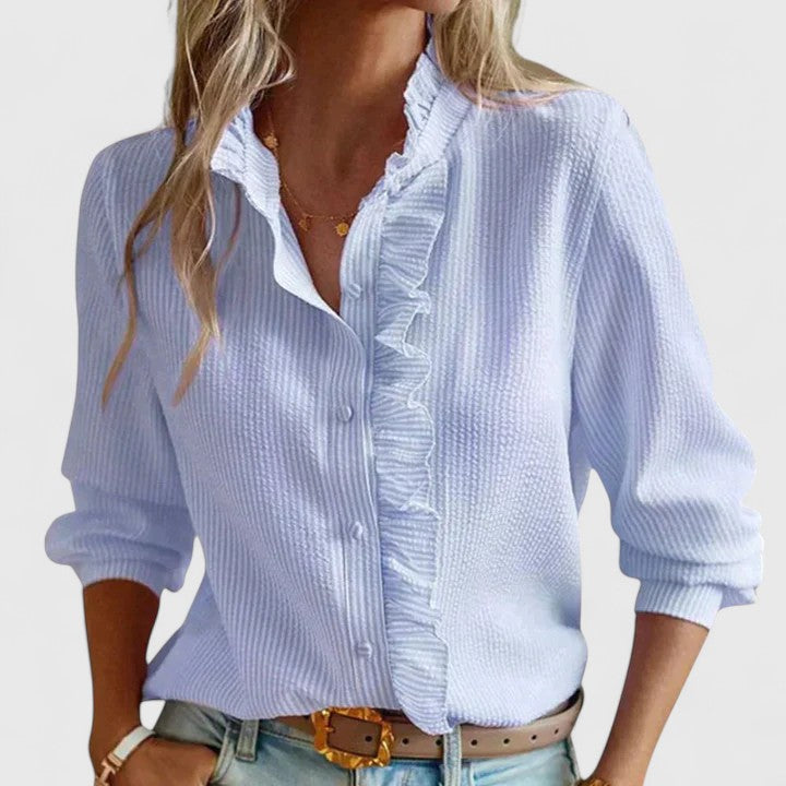 Yasmine | Blusa Sofisticada de Manga Larga
